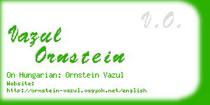 vazul ornstein business card